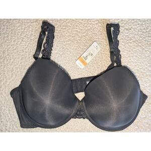 NWT Natori Full Fit Black Bra 736037 34DD